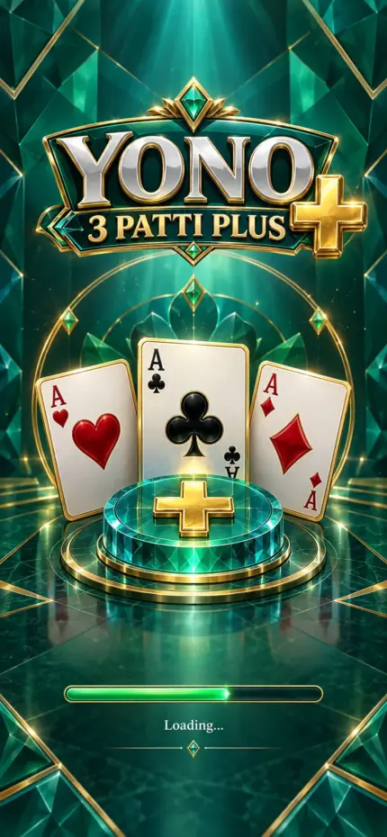 Generated preview: Yono 3 Patti Plus — Gold Plus loading emblem